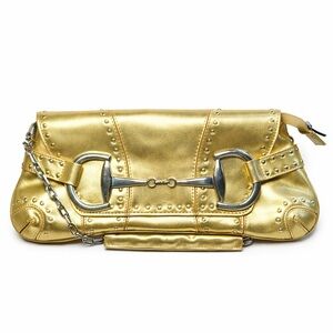 RINA RICH Rare Gold inspired Gucci Horse-bit Bag